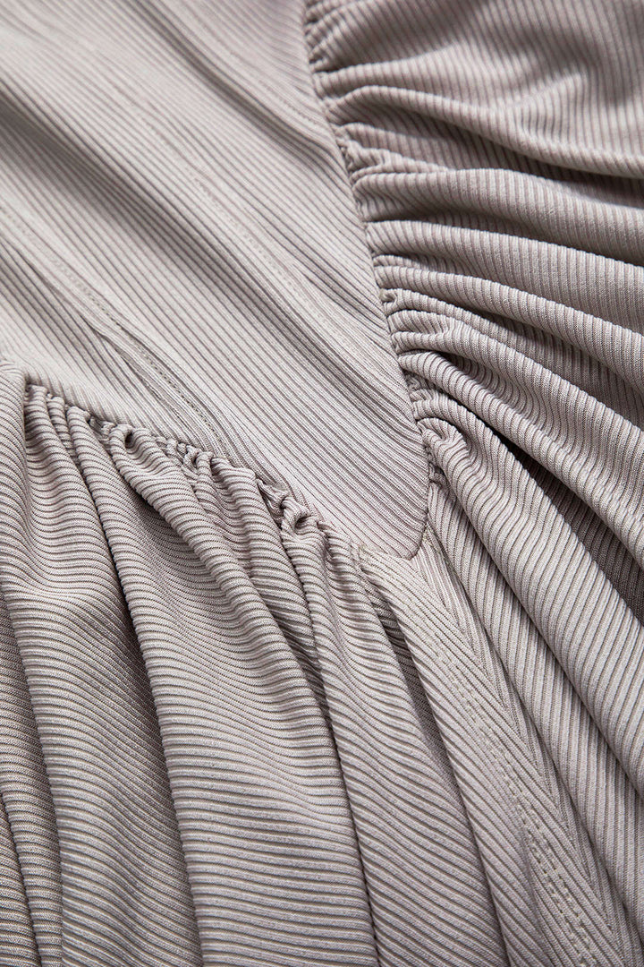 Ruched Corset Sleeveless Maxi Dress