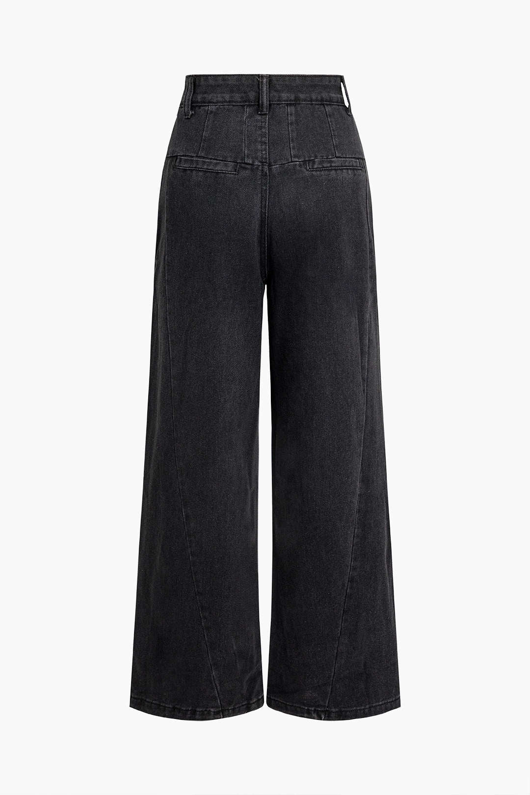 Faded Wide Leg Jeans