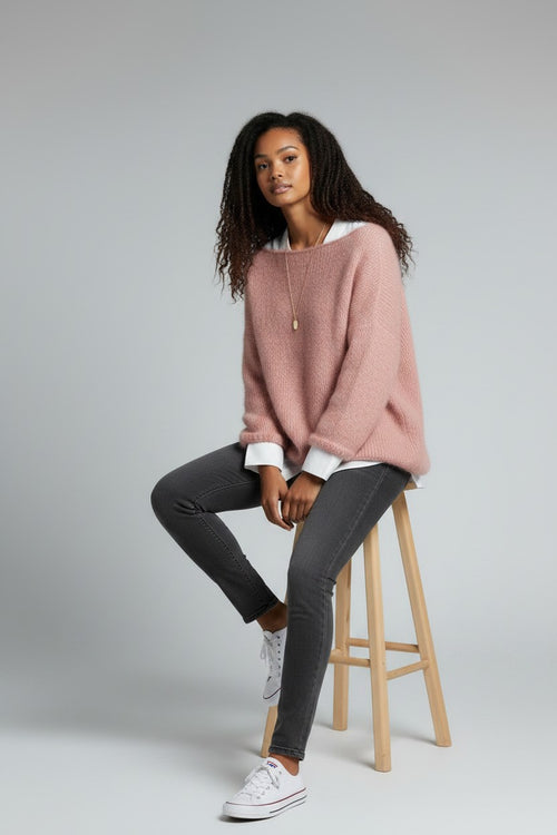 Charlotte | Oversized Fluffy Mohair-Feel Sweater for Women
