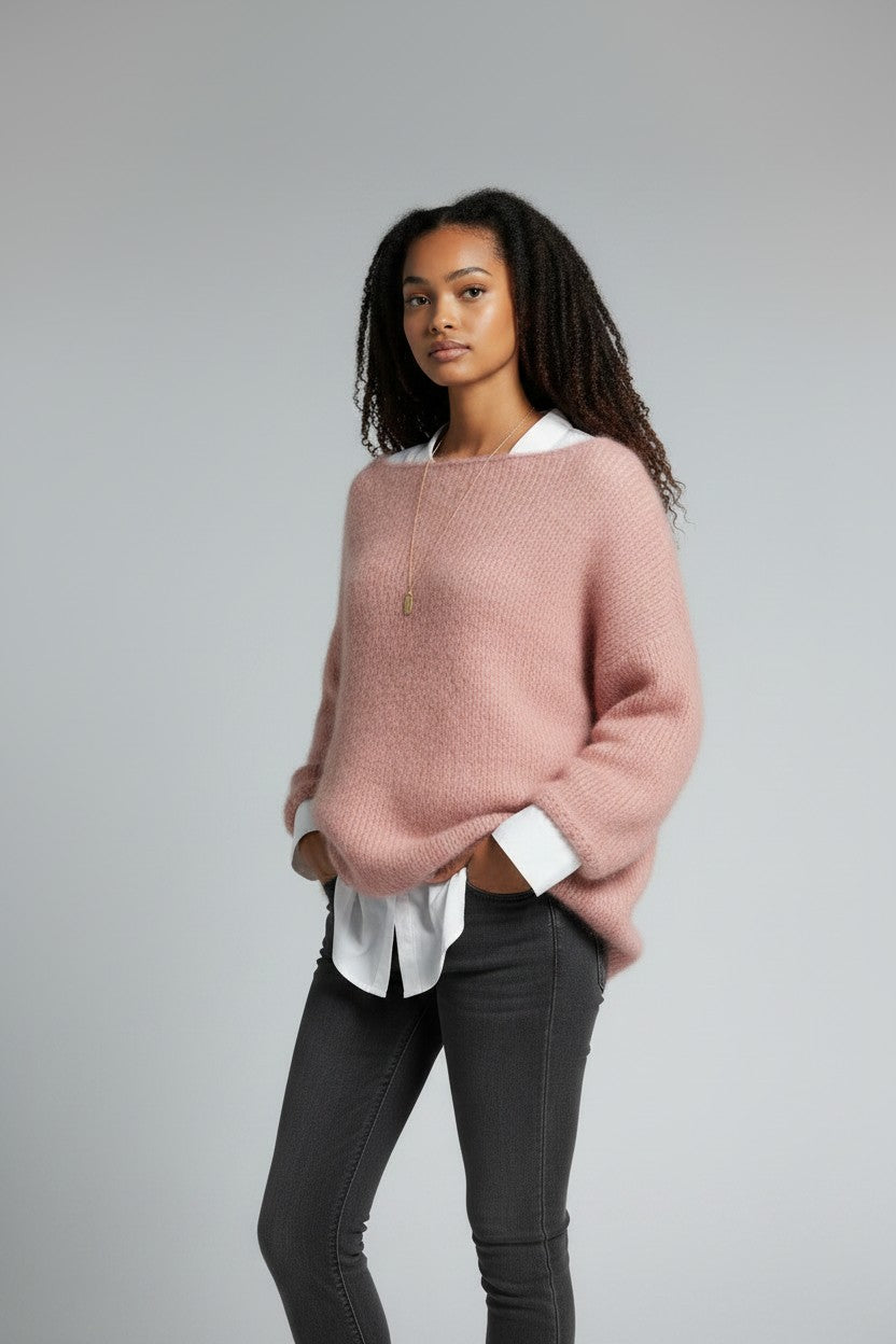 Charlotte | Oversized Fluffy Mohair-Feel Sweater for Women