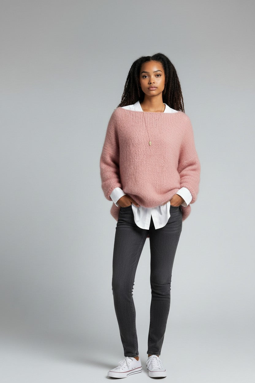 Charlotte | Oversized Fluffy Mohair-Feel Sweater for Women
