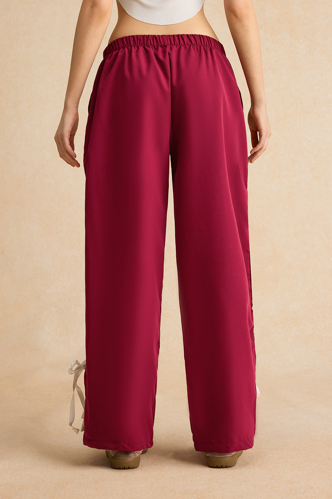 Patchwork Bow Detail Trousers
