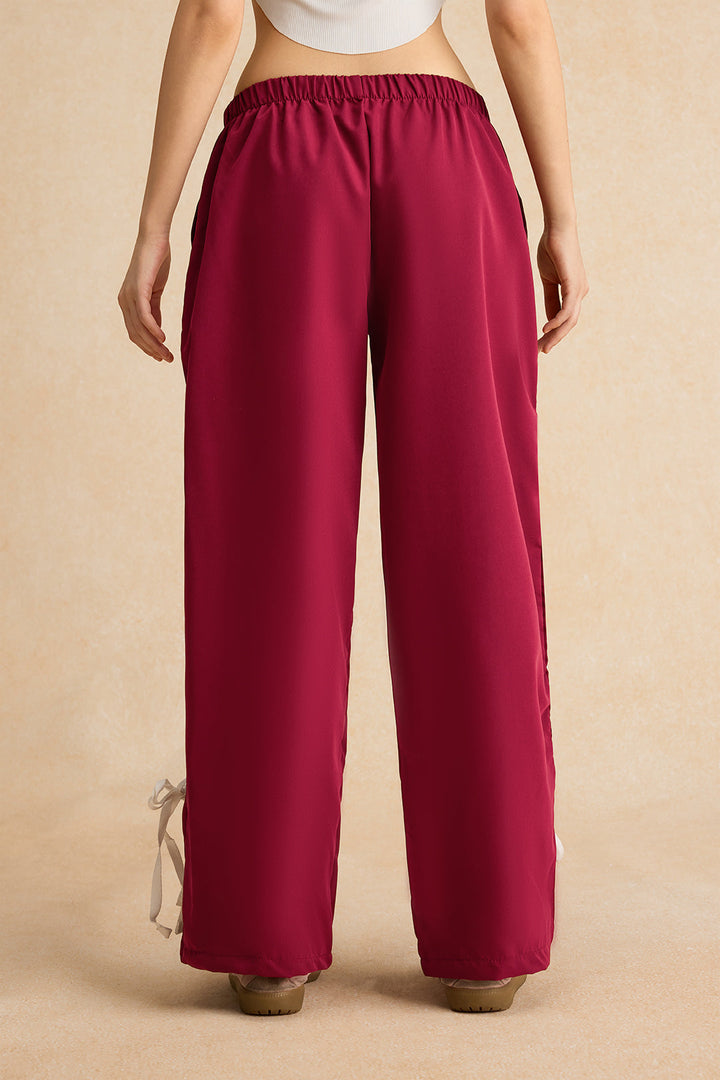 Patchwork Bow Detail Trousers