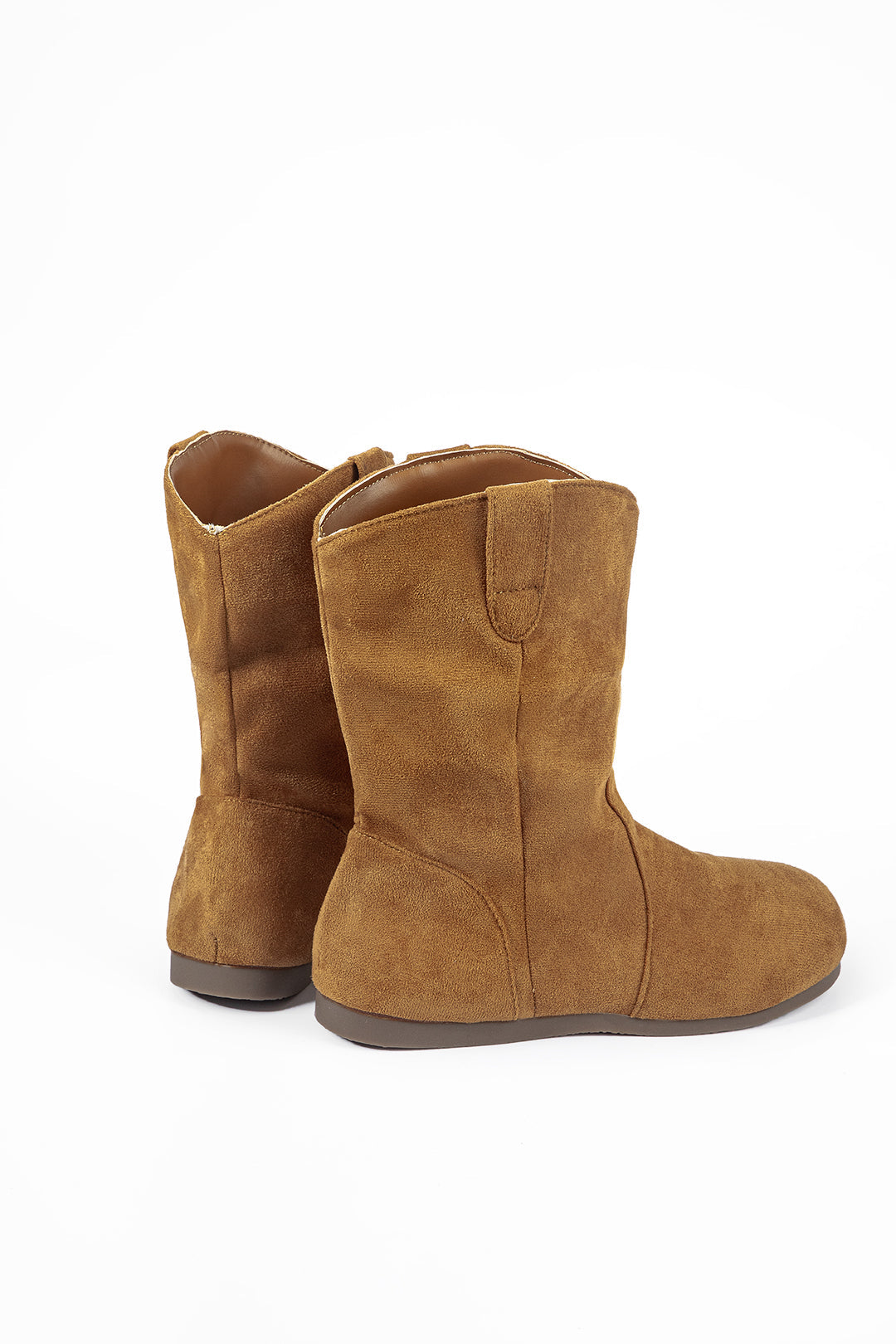 Corduroy Soft Sole Round Toe Ankle Boots