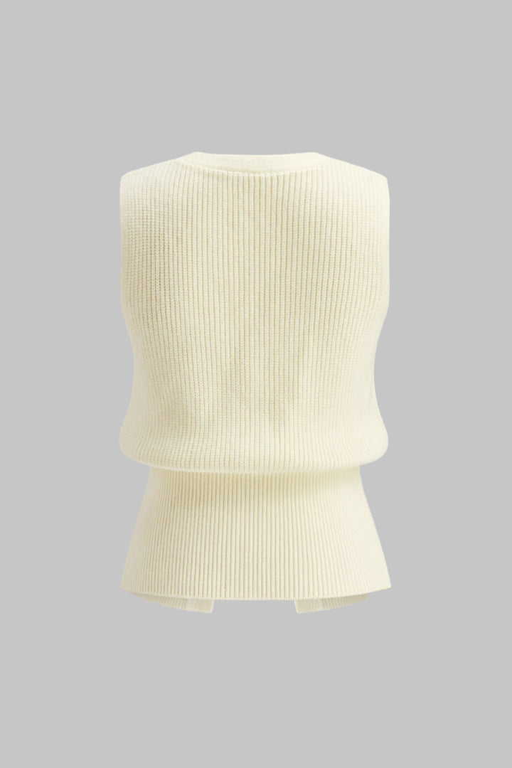 Knit V-Neck Tank Top