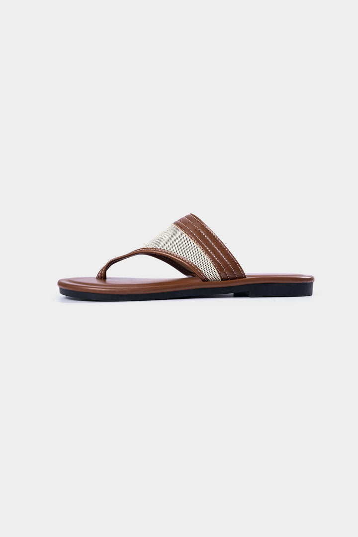 Retro Faux Leather Slippers