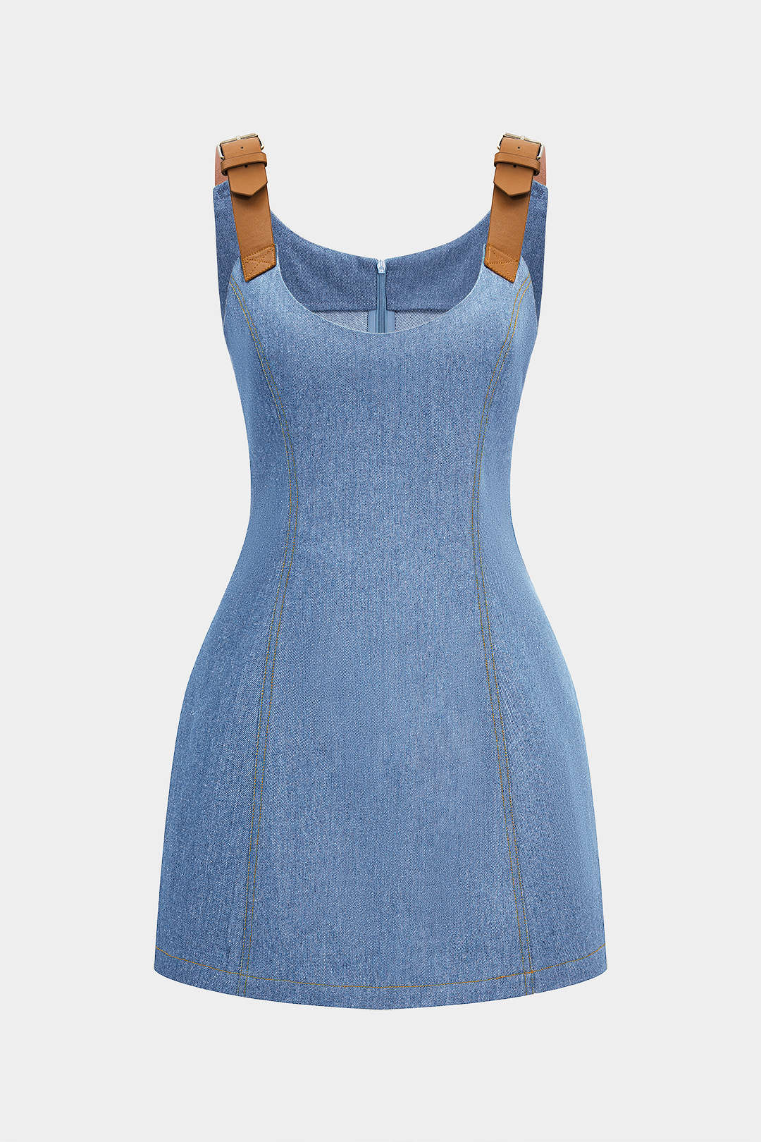 Metallic Decor Sleeveless Dress