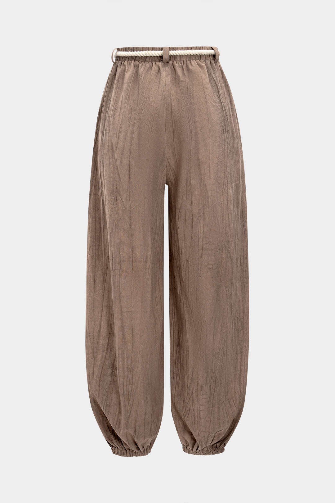 High Waist Drawstring Trousers