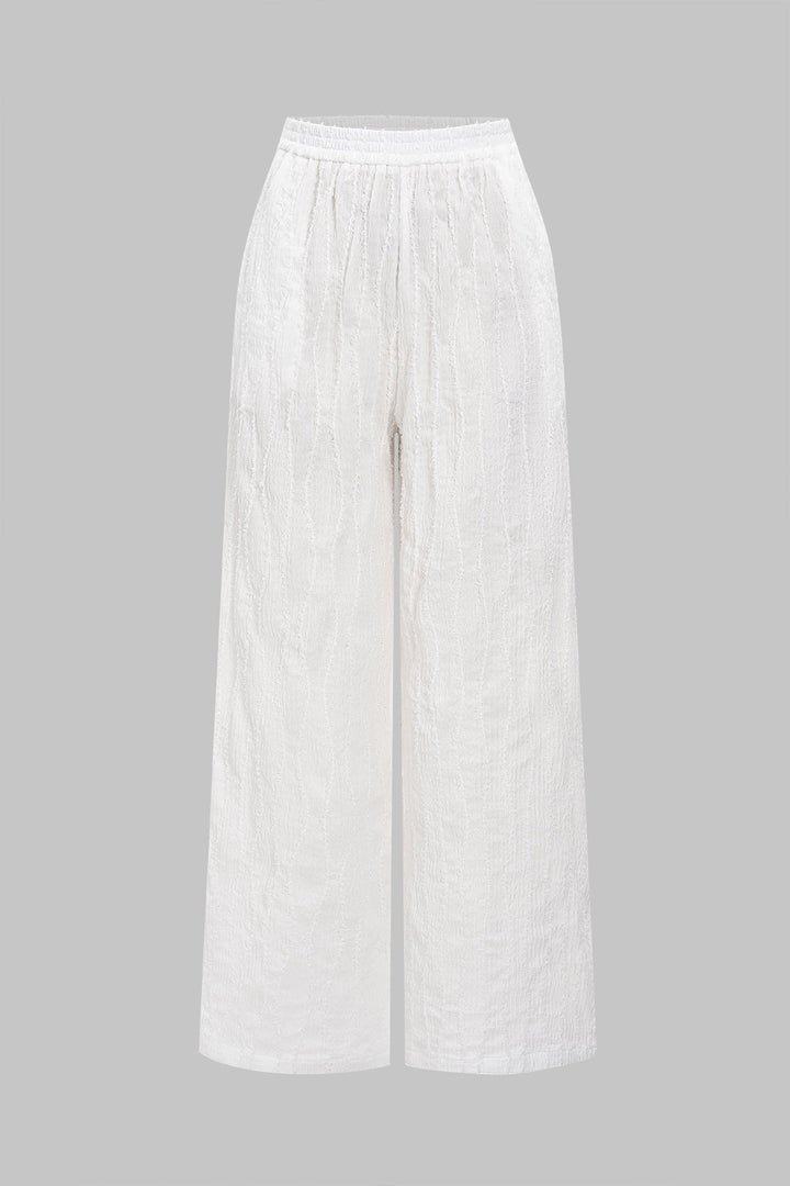 Ripped High Waist Trousers