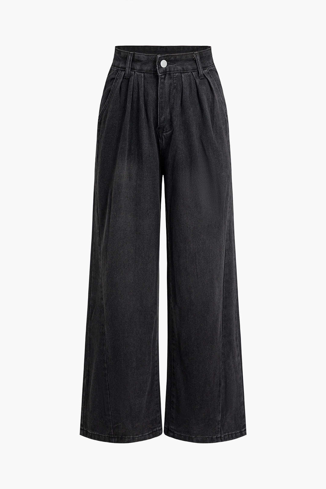 Faded Wide Leg Jeans