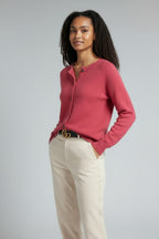 Maya | Soft Knit V-Neck Button-Up Cardigan for Women